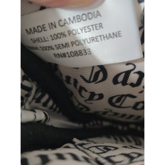 Juicy Couture Licorice Shear Genius Crossbody Black Heart White Faux Fur NWT - Picture 7 of 8